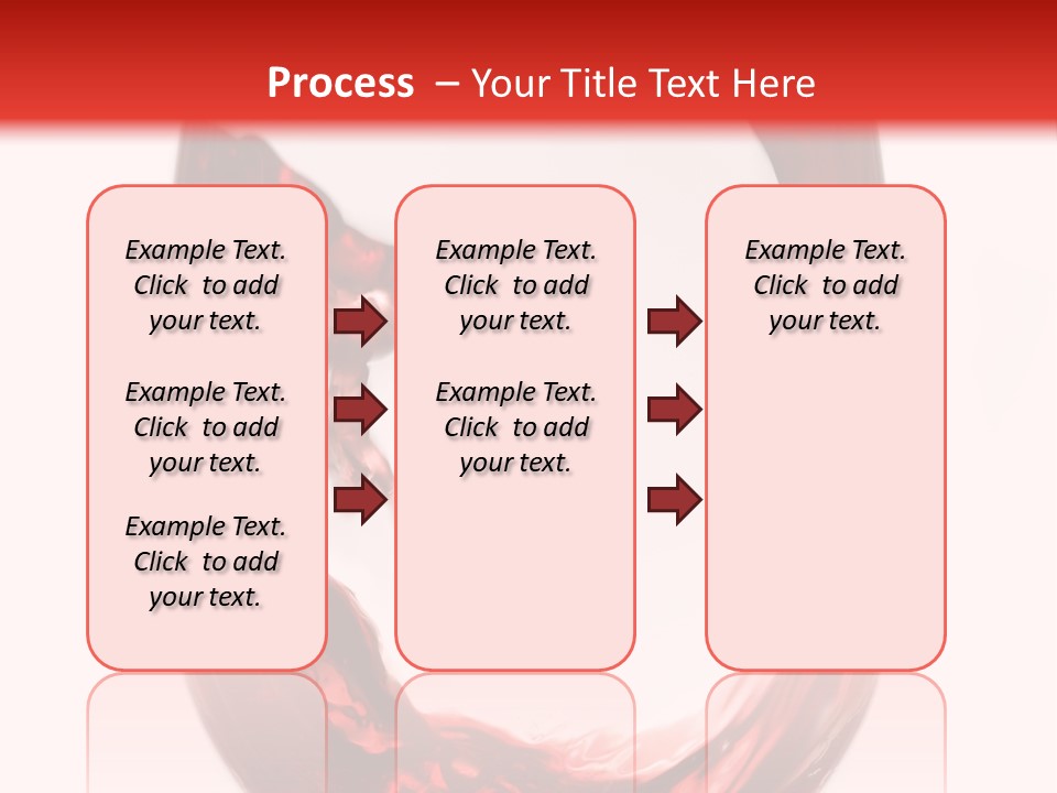 Red Wine Pouring Into Wine Glass PowerPoint Template