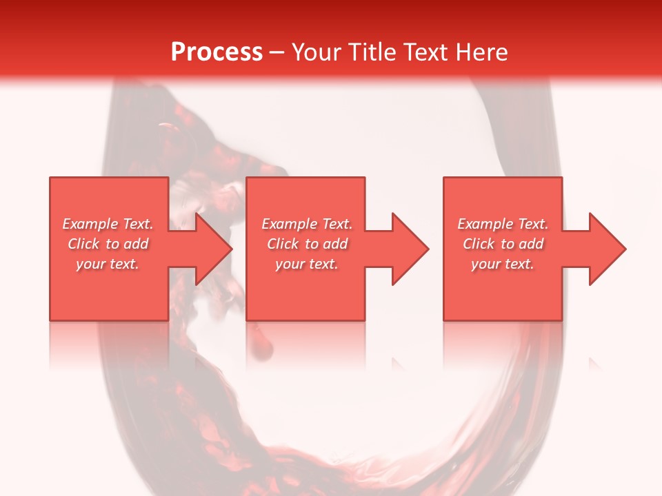 Red Wine Pouring Into Wine Glass PowerPoint Template