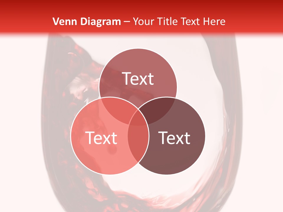 Red Wine Pouring Into Wine Glass PowerPoint Template