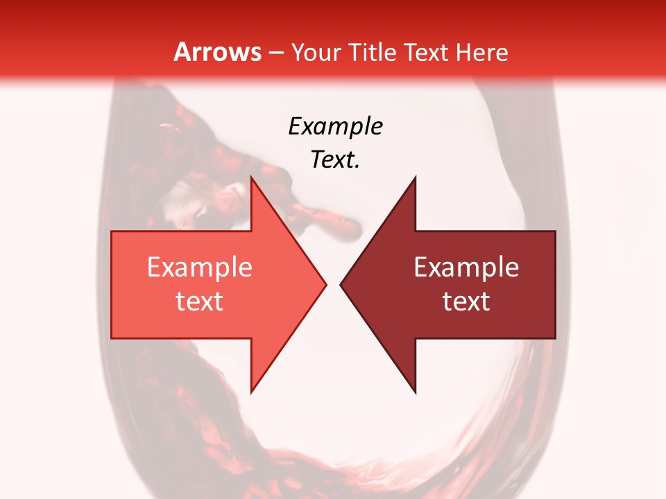 Red Wine Pouring Into Wine Glass PowerPoint Template