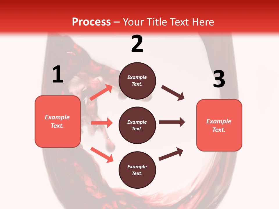 Red Wine Pouring Into Wine Glass PowerPoint Template