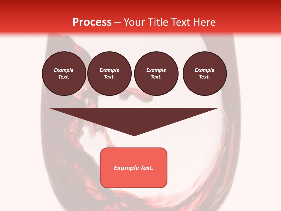 Red Wine Pouring Into Wine Glass PowerPoint Template