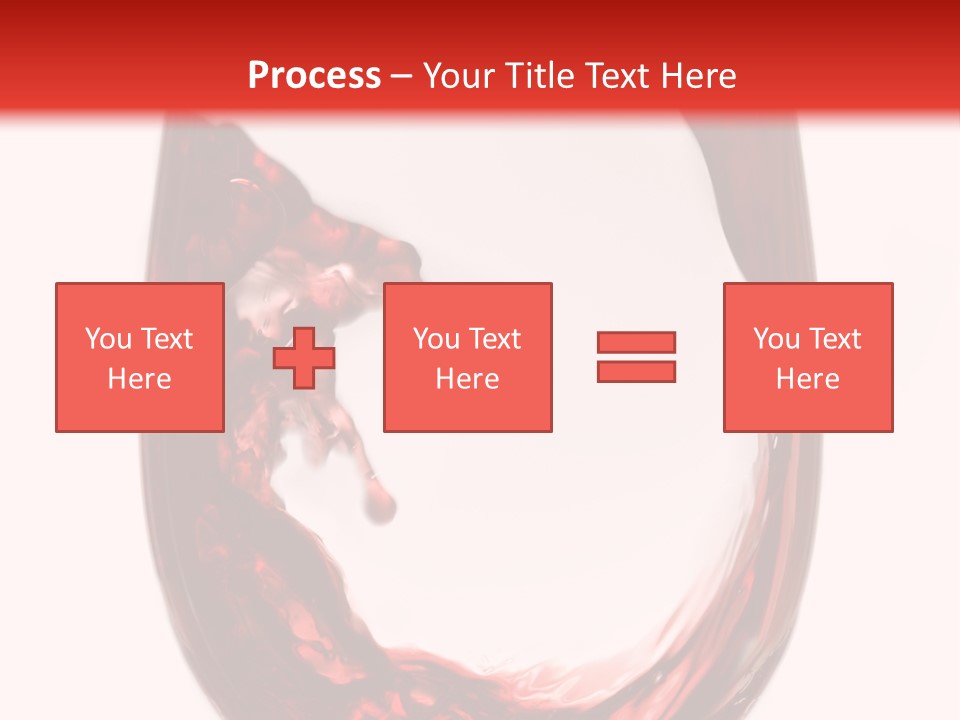 Red Wine Pouring Into Wine Glass PowerPoint Template