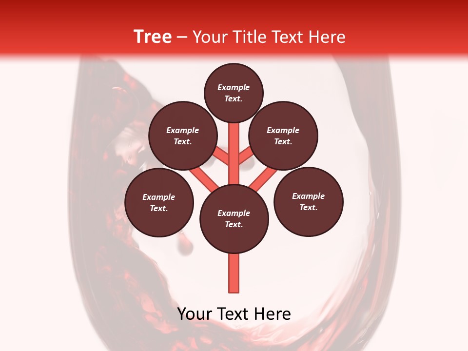 Red Wine Pouring Into Wine Glass PowerPoint Template