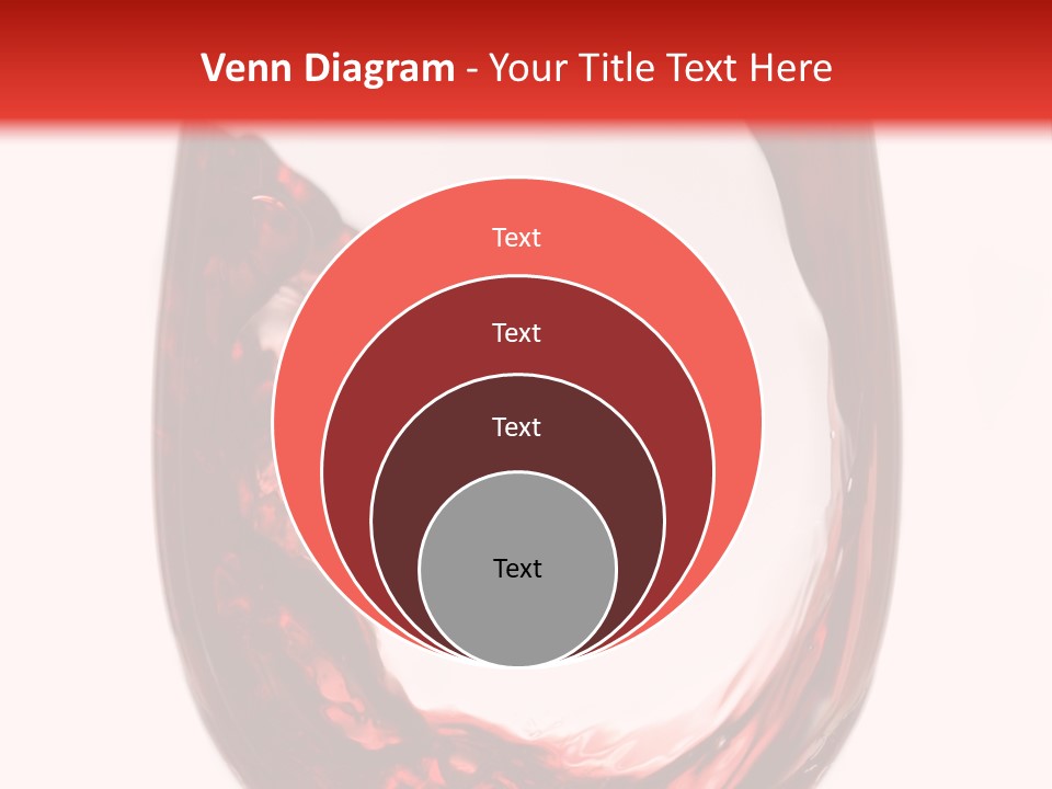 Red Wine Pouring Into Wine Glass PowerPoint Template