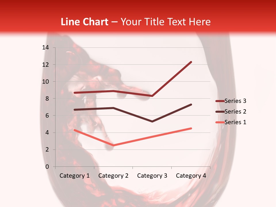 Red Wine Pouring Into Wine Glass PowerPoint Template