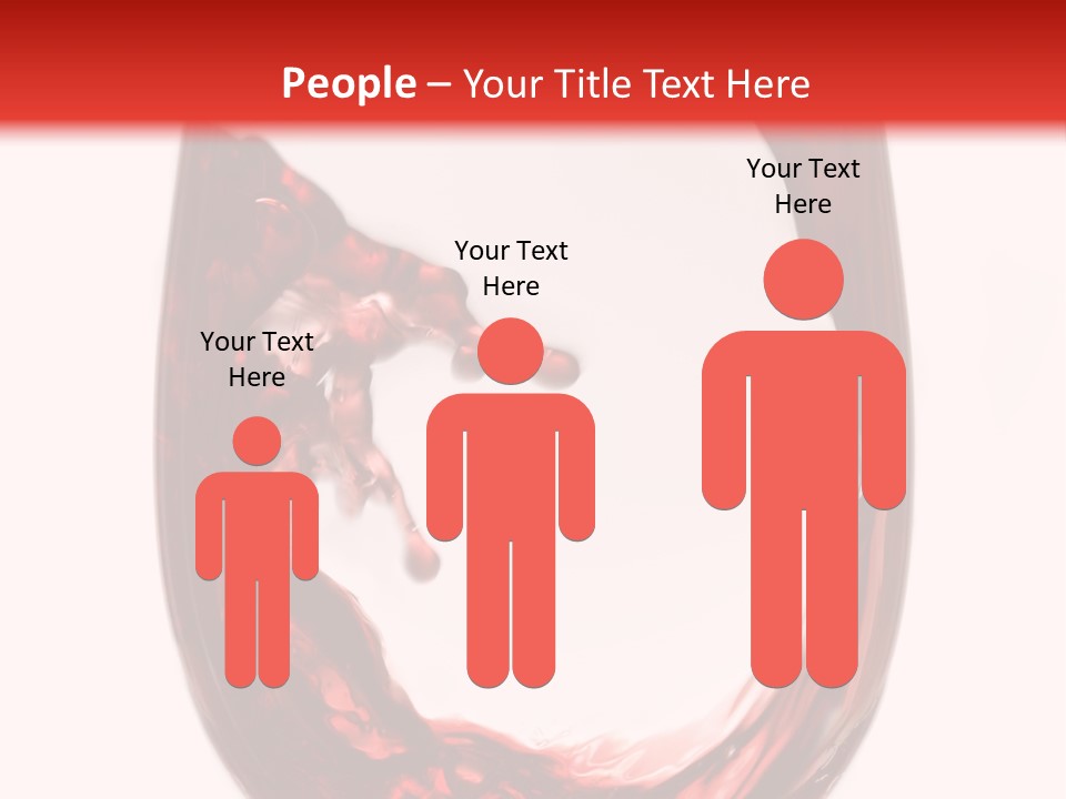 Red Wine Pouring Into Wine Glass PowerPoint Template