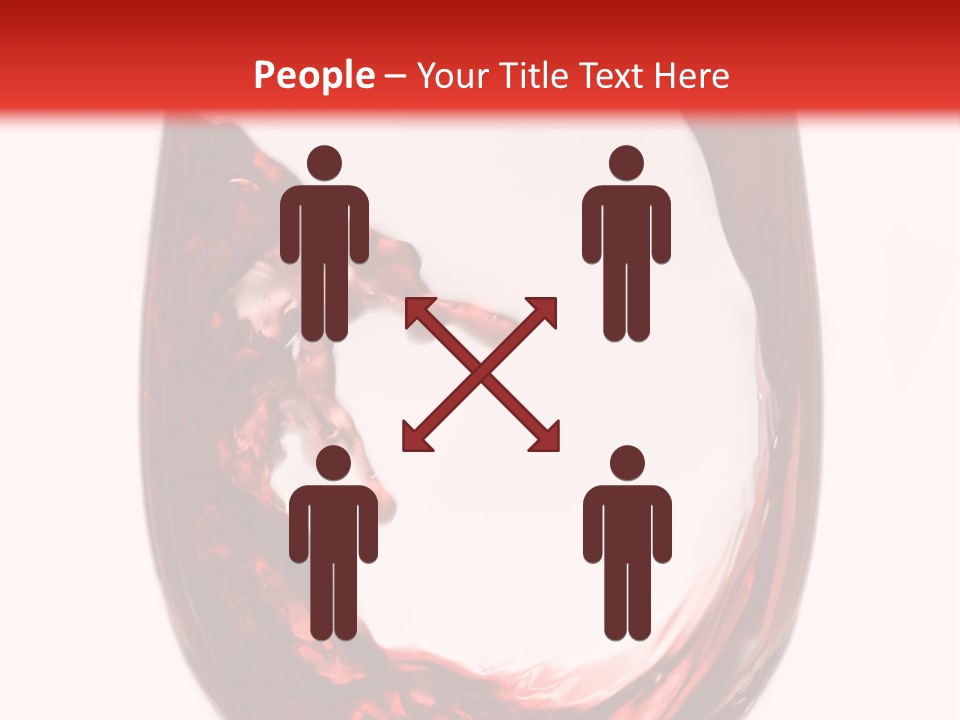 Red Wine Pouring Into Wine Glass PowerPoint Template