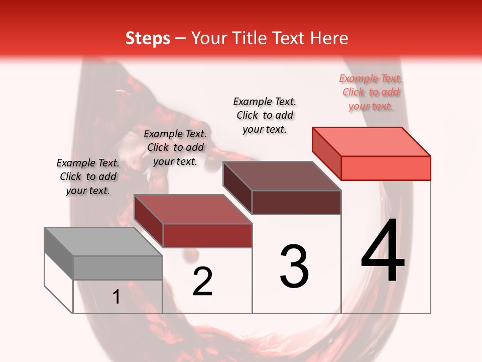 Red Wine Pouring Into Wine Glass PowerPoint Template