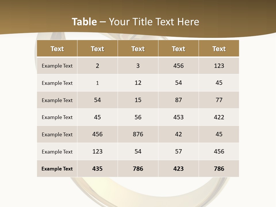 Two Wedding Ring On A Grey Background 3D PowerPoint Template