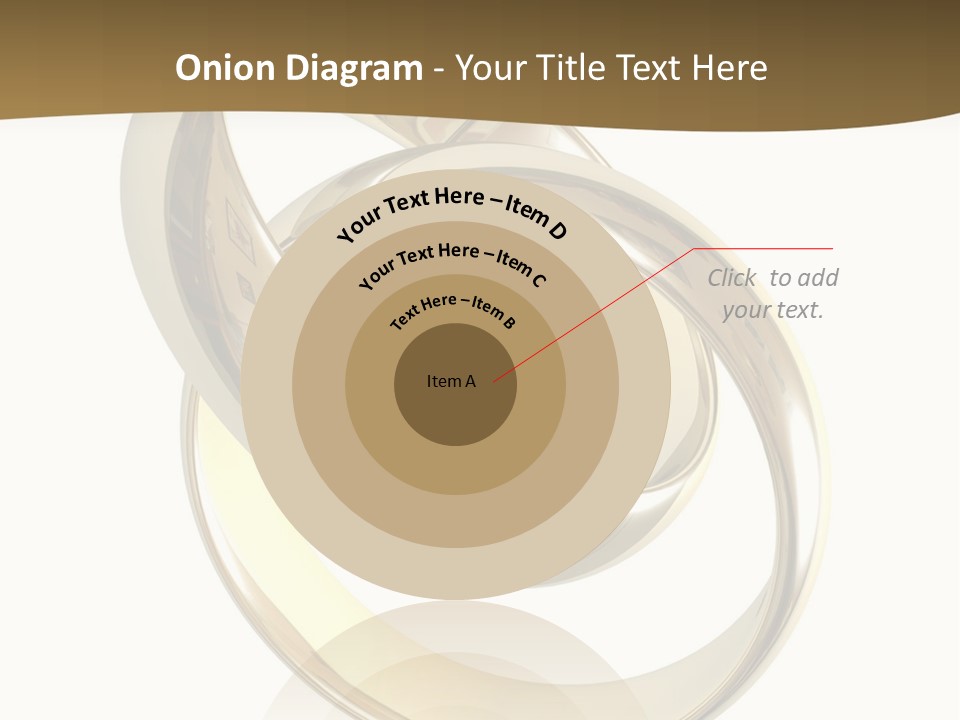 Two Wedding Ring On A Grey Background 3D PowerPoint Template