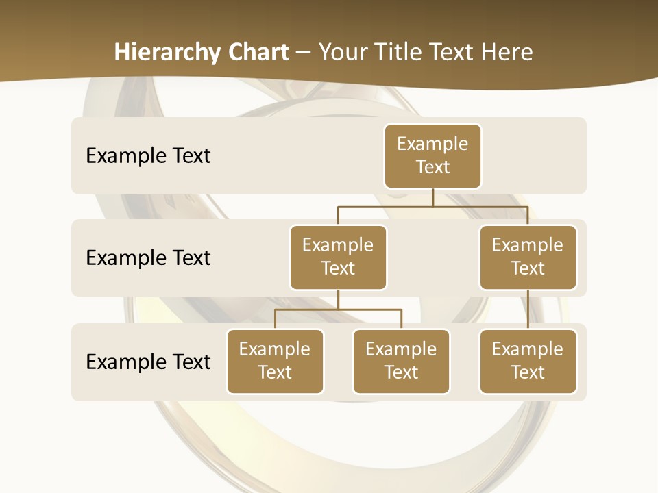 Two Wedding Ring On A Grey Background 3D PowerPoint Template