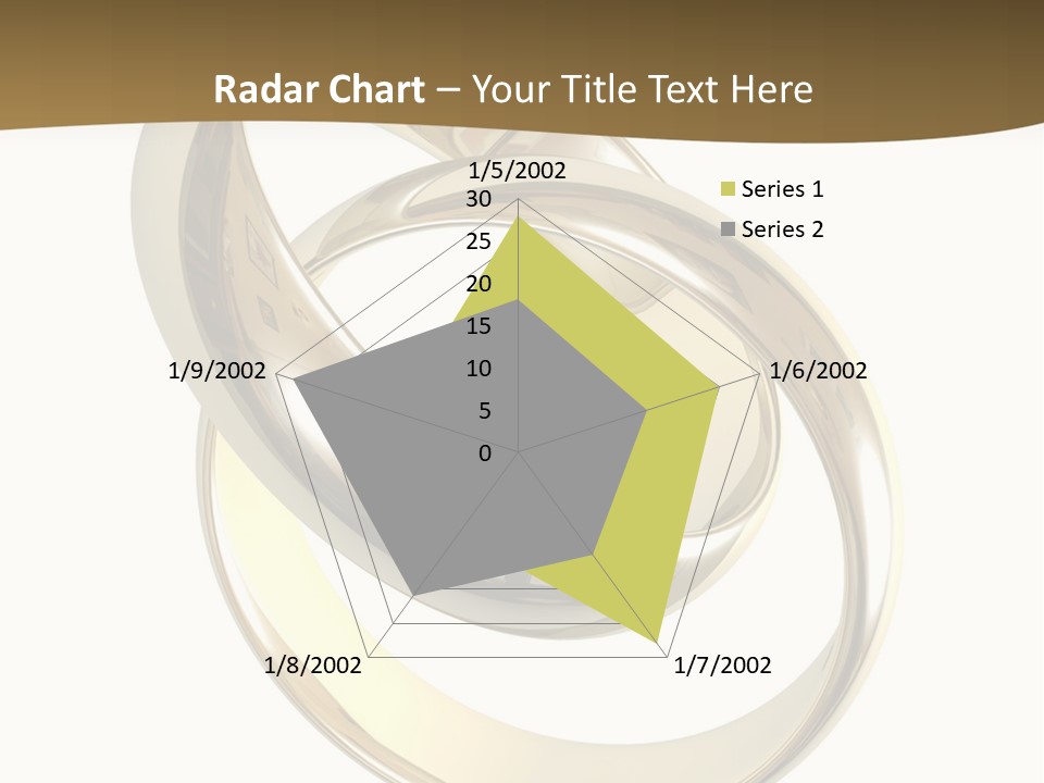 Two Wedding Ring On A Grey Background 3D PowerPoint Template