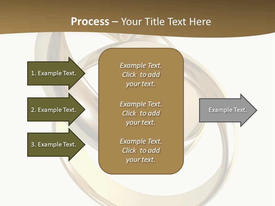 Two Wedding Ring On A Grey Background 3D PowerPoint Template