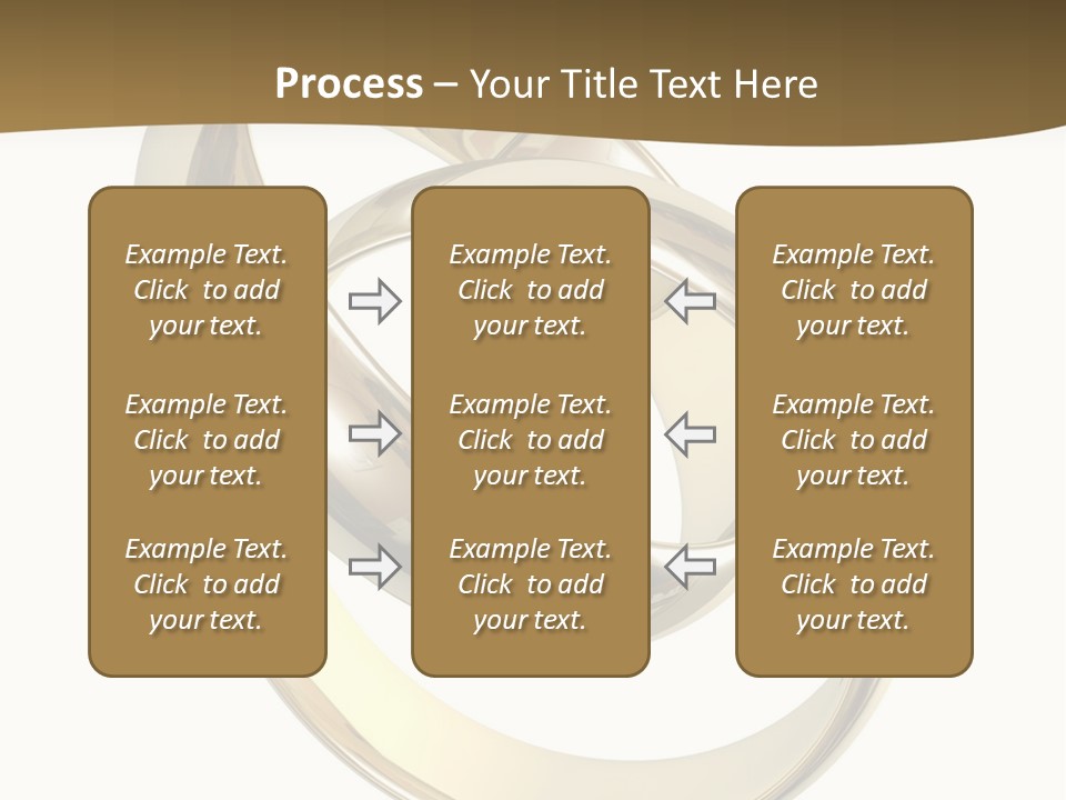 Two Wedding Ring On A Grey Background 3D PowerPoint Template