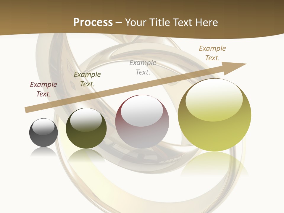 Two Wedding Ring On A Grey Background 3D PowerPoint Template