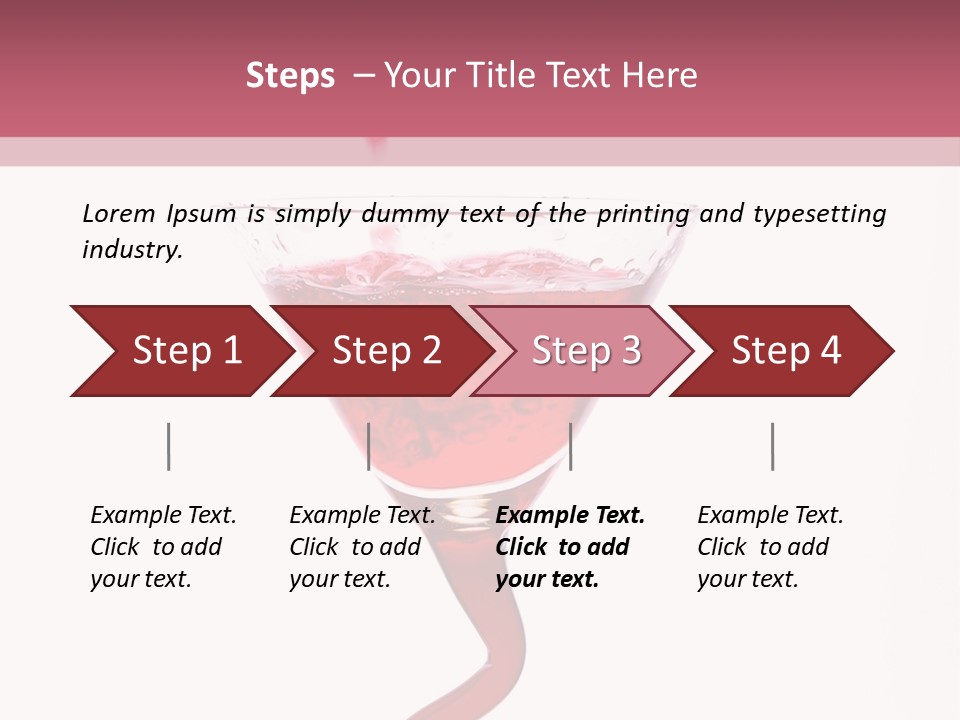 Liquid Pouring Into Glass PowerPoint Template