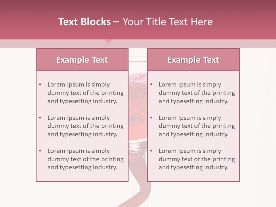Liquid Pouring Into Glass PowerPoint Template