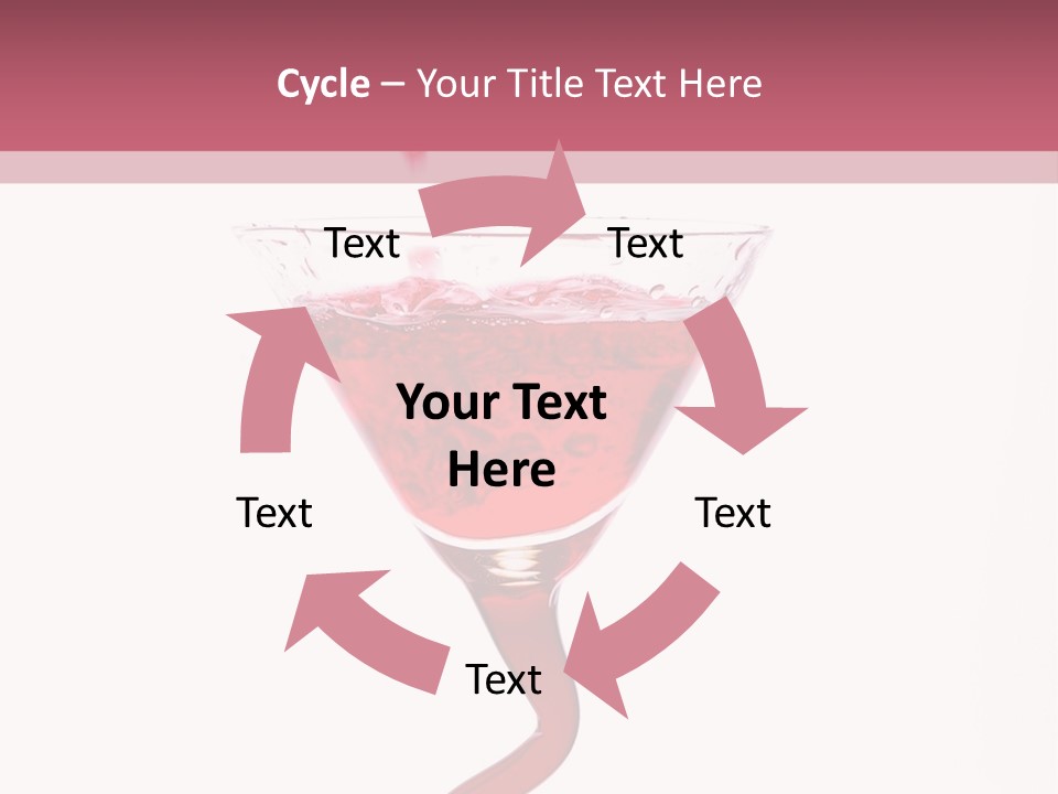 Liquid Pouring Into Glass PowerPoint Template