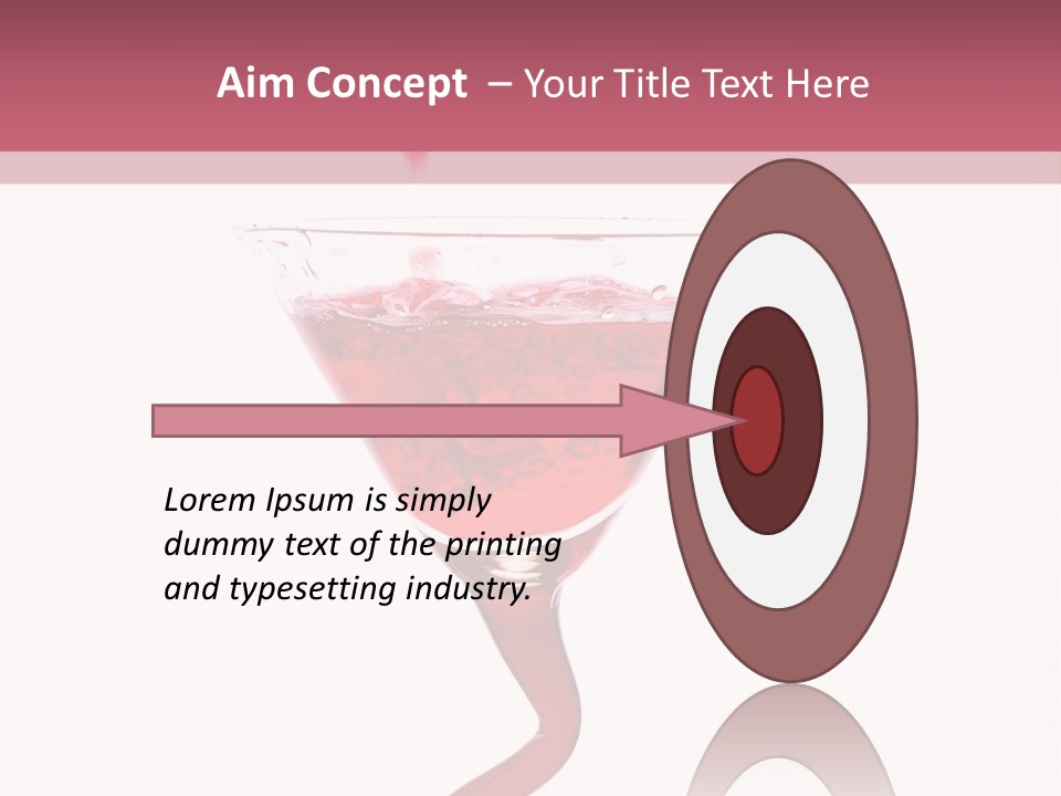 Liquid Pouring Into Glass PowerPoint Template