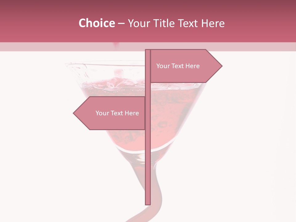 Liquid Pouring Into Glass PowerPoint Template
