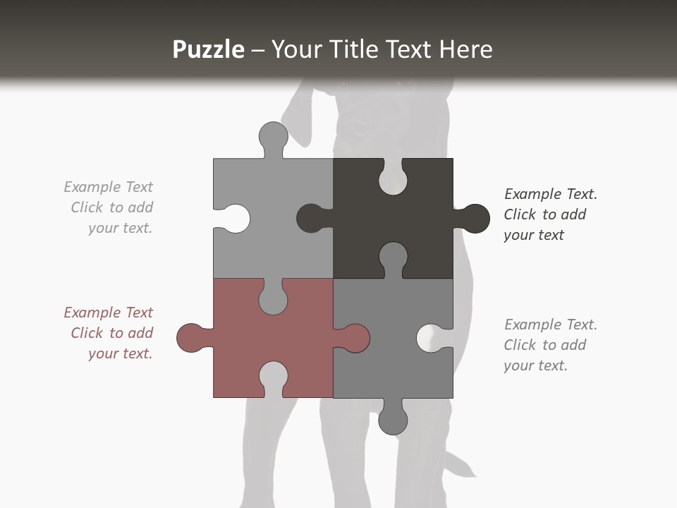 Great Dane In Front Of A White Background PowerPoint Template