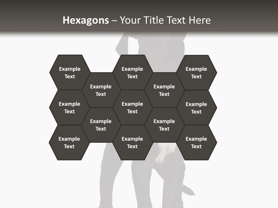 Great Dane In Front Of A White Background PowerPoint Template