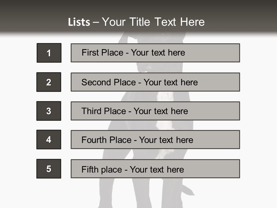 Great Dane In Front Of A White Background PowerPoint Template