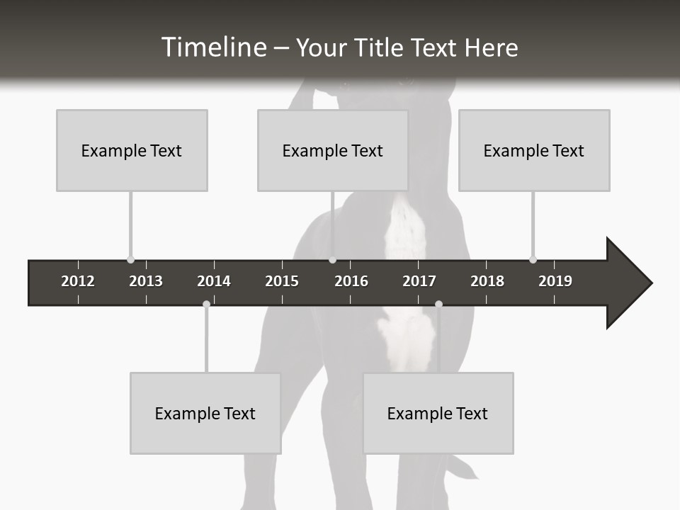 Great Dane In Front Of A White Background PowerPoint Template