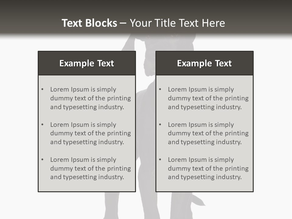 Great Dane In Front Of A White Background PowerPoint Template