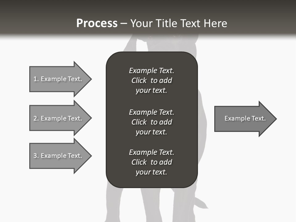 Great Dane In Front Of A White Background PowerPoint Template