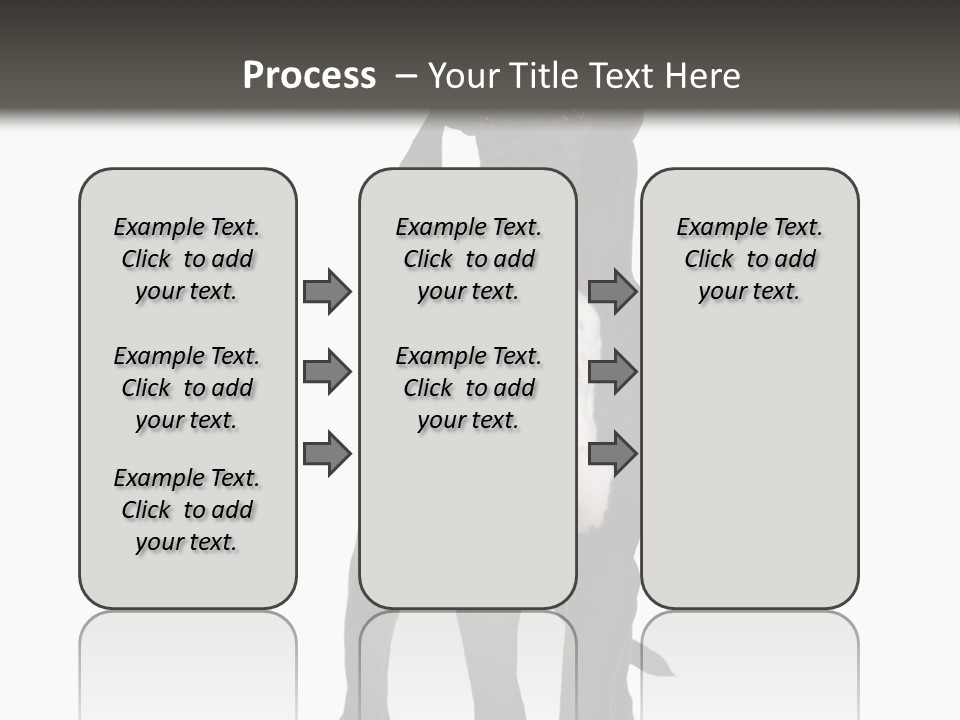 Great Dane In Front Of A White Background PowerPoint Template