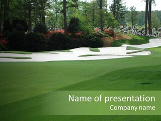 Masters. Fairway At Augusta PowerPoint Template