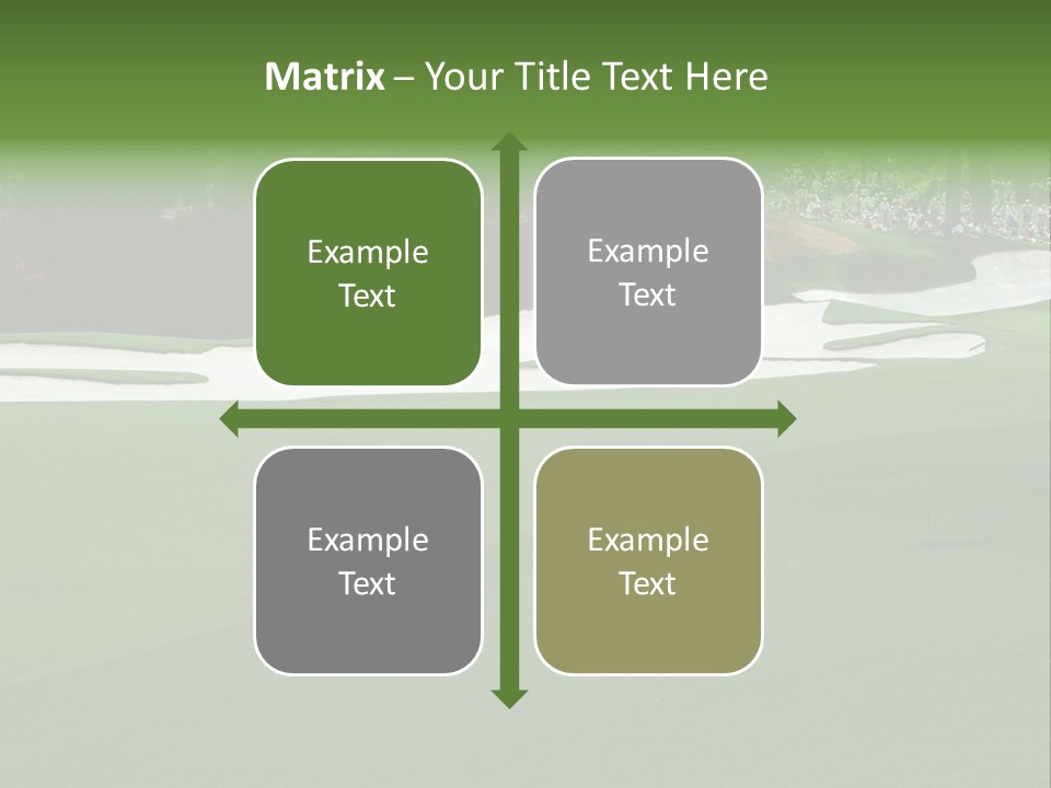 Masters. Fairway At Augusta PowerPoint Template