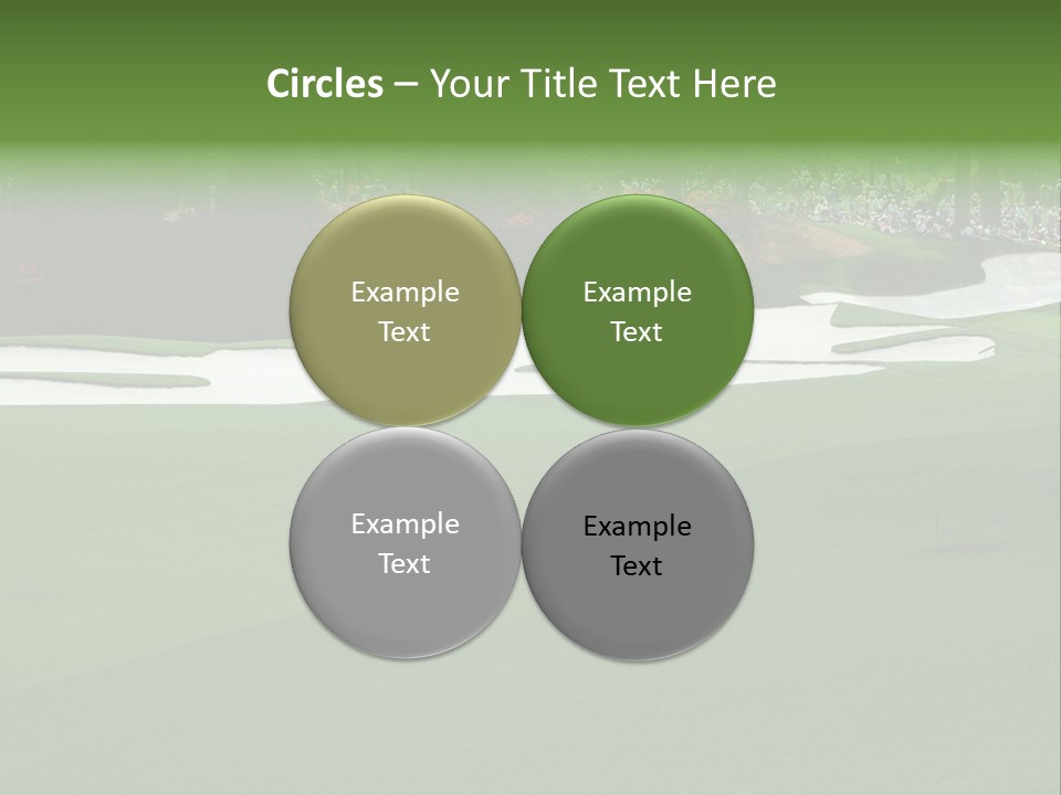 Masters. Fairway At Augusta PowerPoint Template