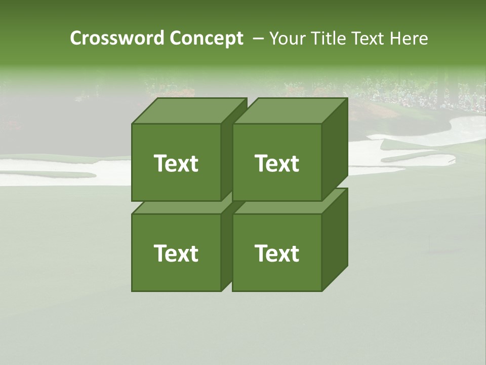Masters. Fairway At Augusta PowerPoint Template