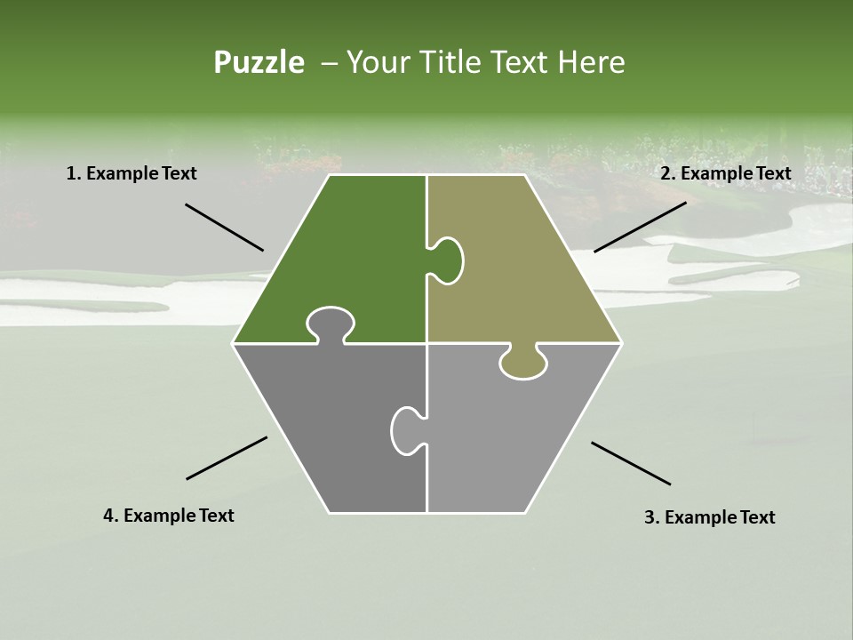 Masters. Fairway At Augusta PowerPoint Template