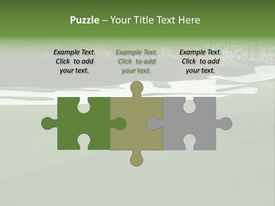 Masters. Fairway At Augusta PowerPoint Template