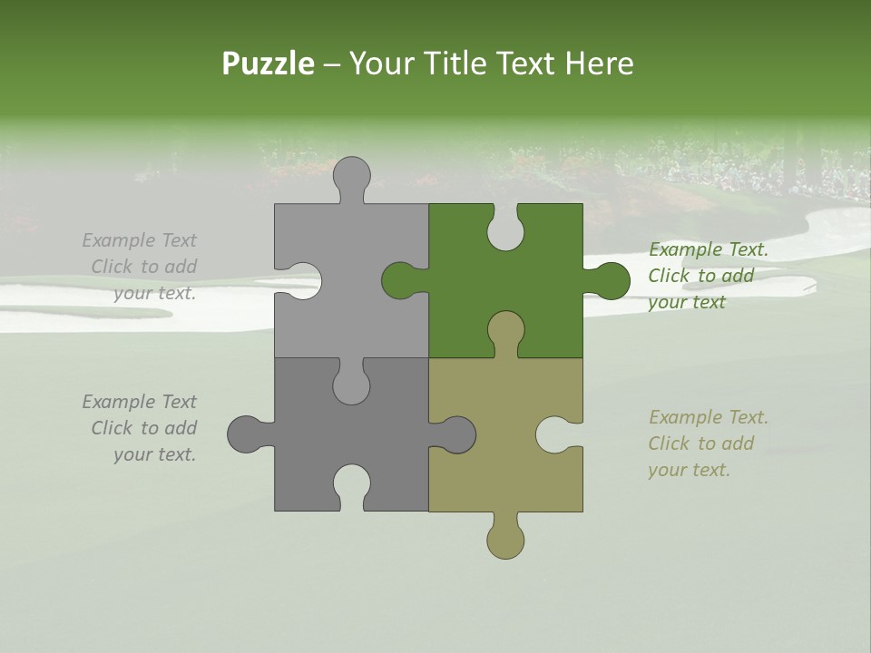 Masters. Fairway At Augusta PowerPoint Template
