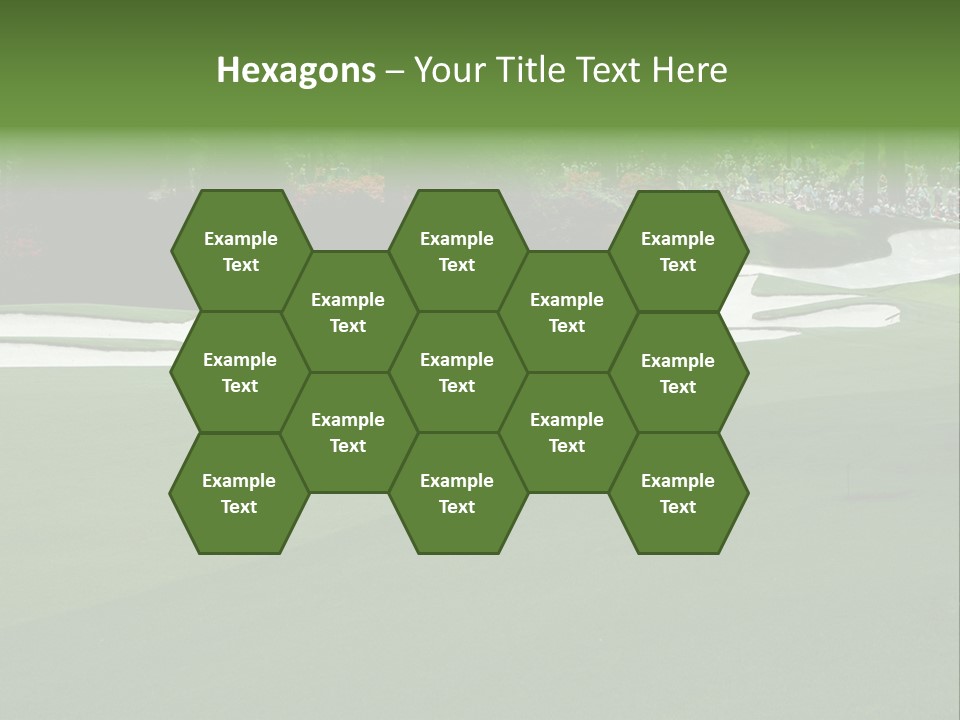 Masters. Fairway At Augusta PowerPoint Template