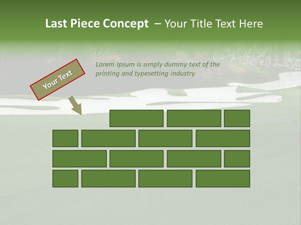 Masters. Fairway At Augusta PowerPoint Template