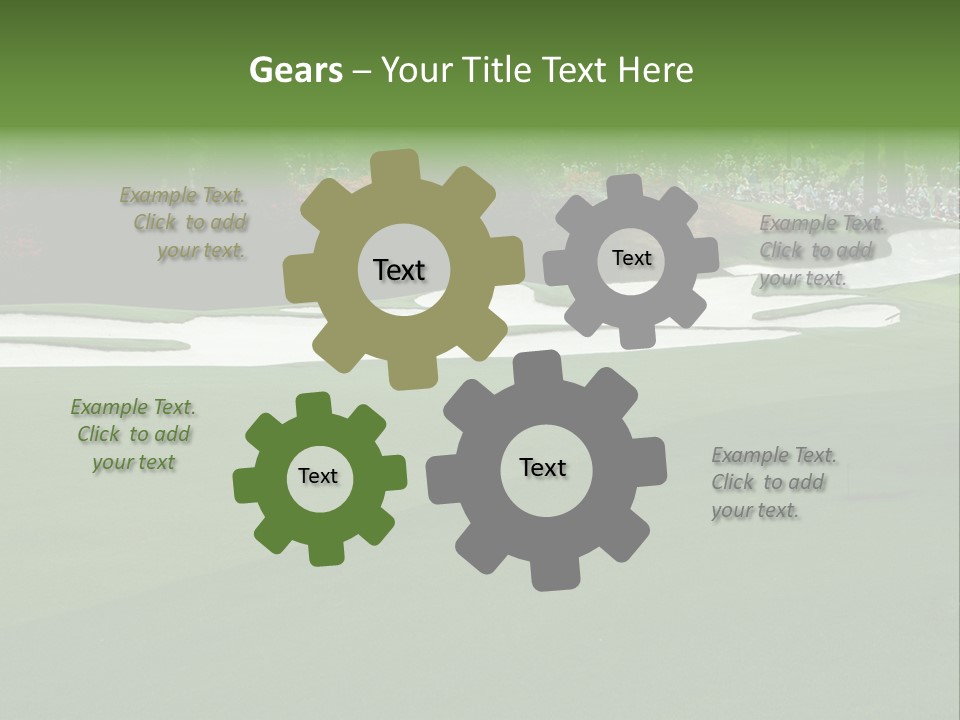 Masters. Fairway At Augusta PowerPoint Template