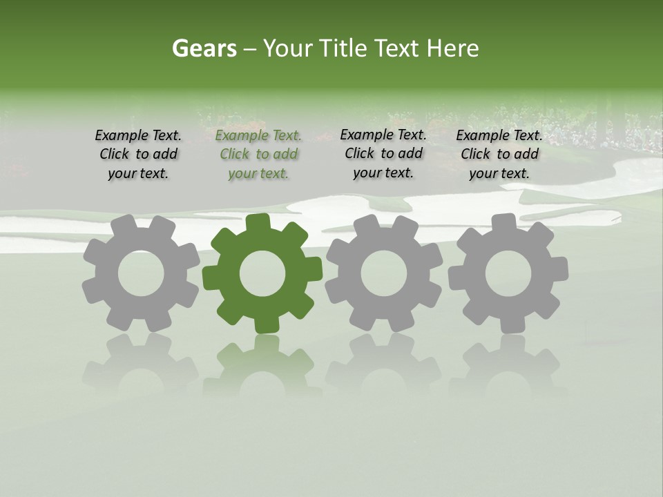 Masters. Fairway At Augusta PowerPoint Template
