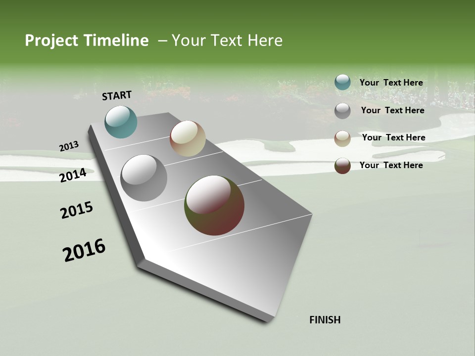 Masters. Fairway At Augusta PowerPoint Template