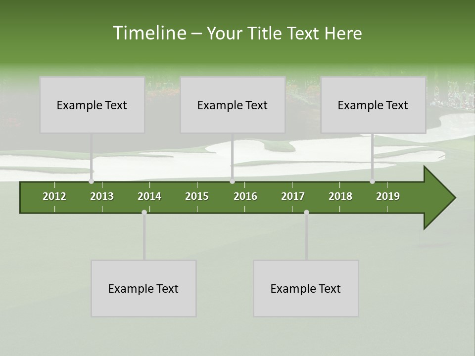 Masters. Fairway At Augusta PowerPoint Template