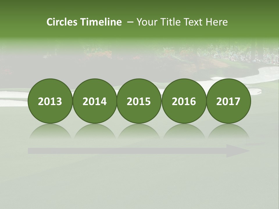 Masters. Fairway At Augusta PowerPoint Template