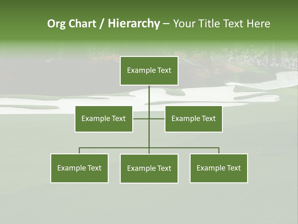 Masters. Fairway At Augusta PowerPoint Template