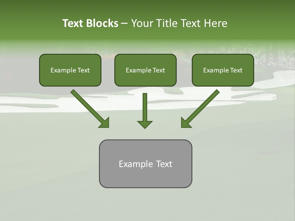 Masters. Fairway At Augusta PowerPoint Template
