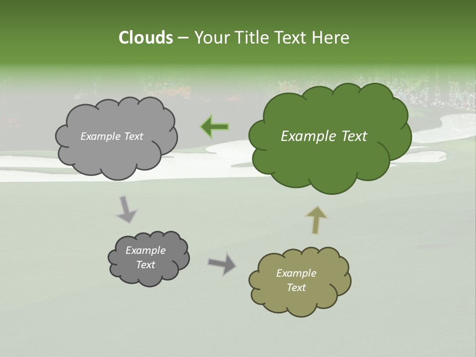Masters. Fairway At Augusta PowerPoint Template