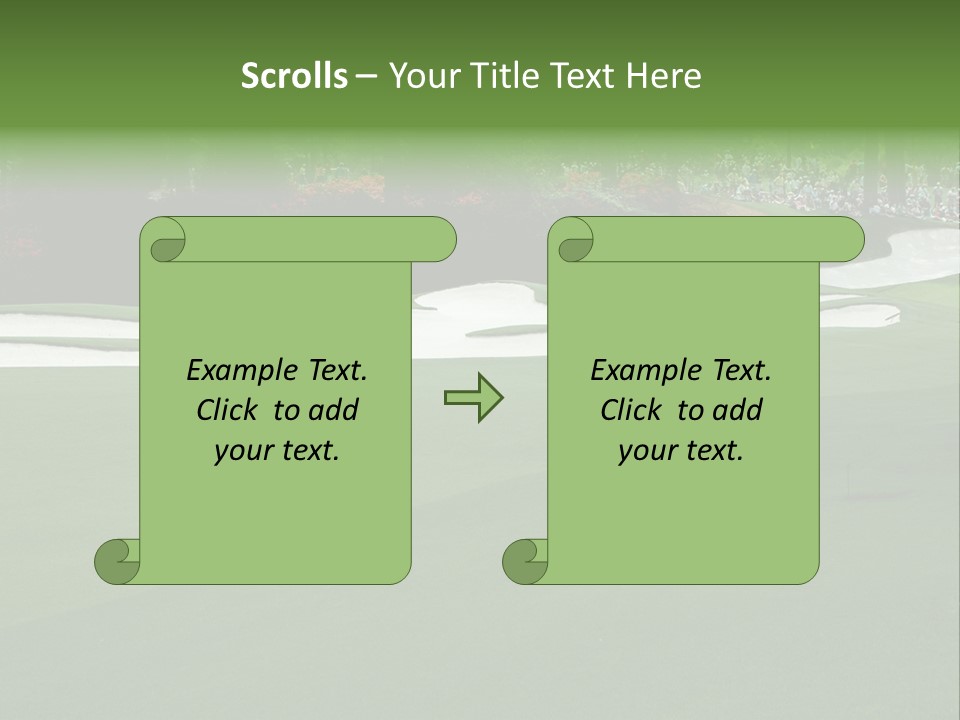 Masters. Fairway At Augusta PowerPoint Template